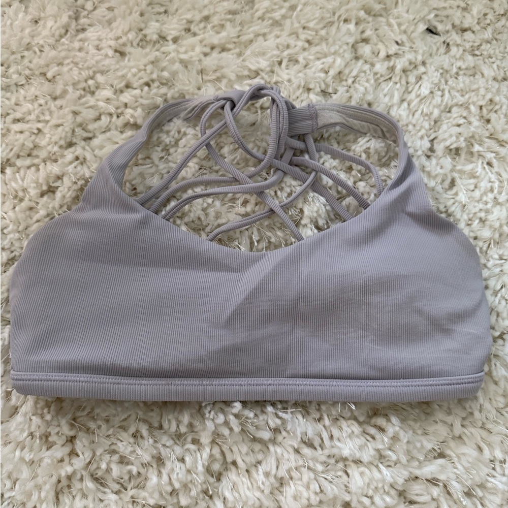 Lululemon Athletica Gray Strappy Sports Bra